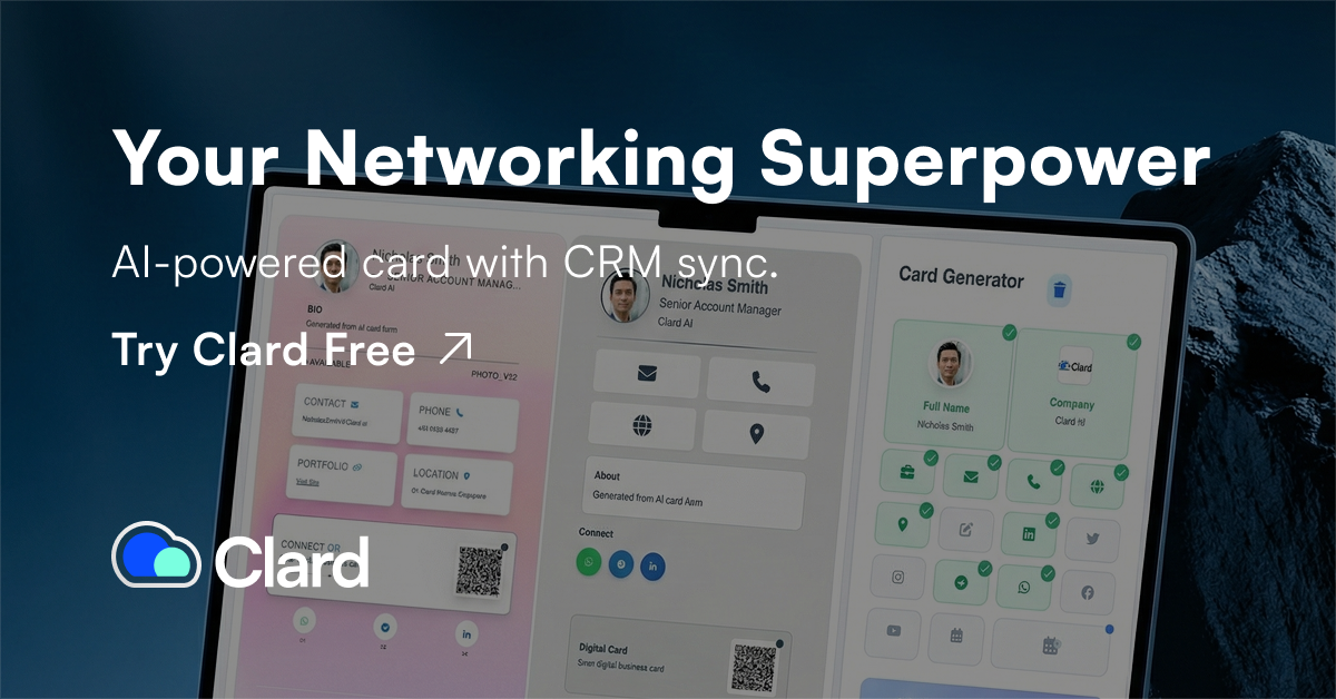 Clard.AI - Your Networking Superpower